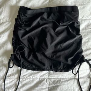 NWOT Swim bottoms, black, cinched sides SMALL